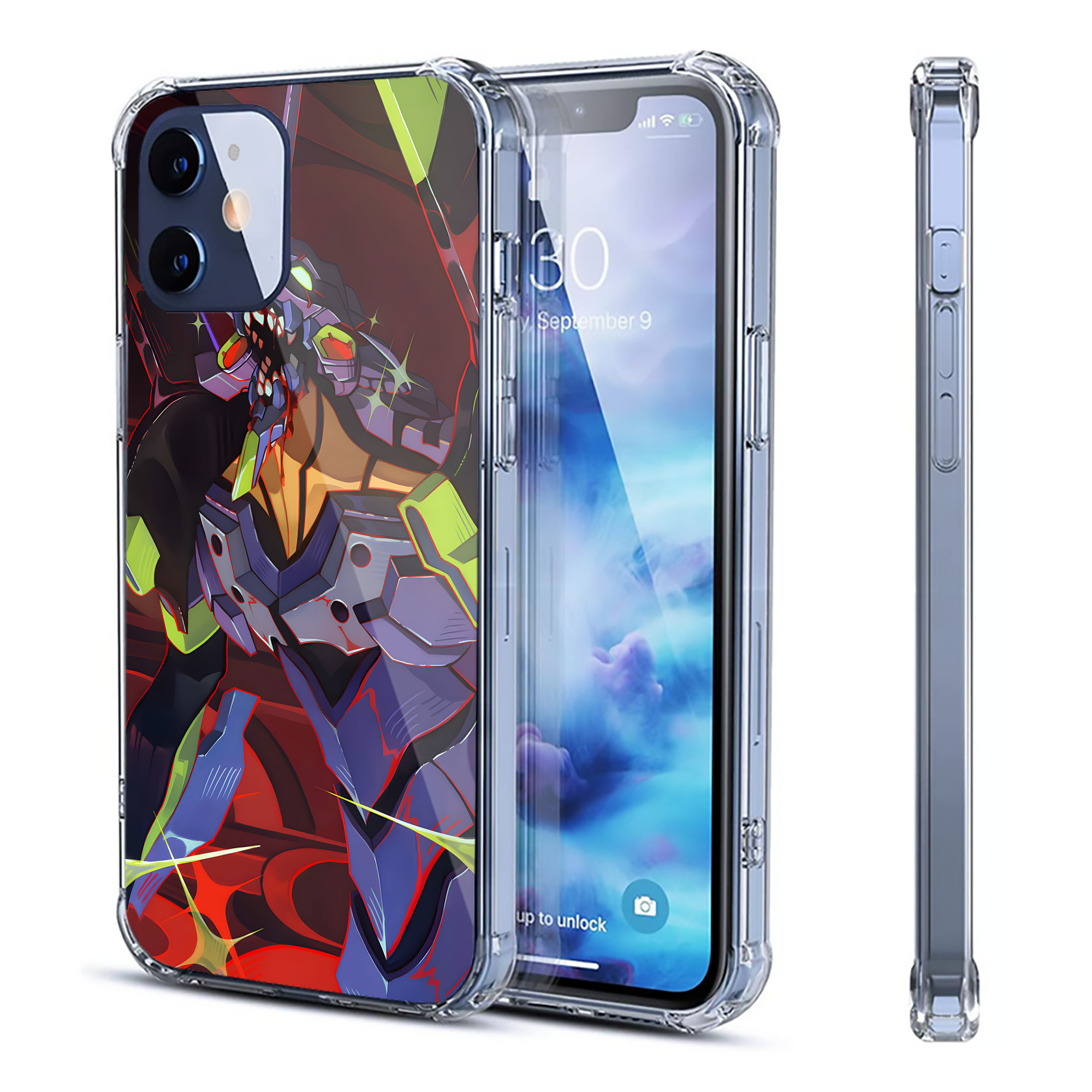 （画像用） EVA 新世紀エヴァンゲリオン 【iPhone 12シリーズ対応】透明スマホケース（クリアソフトケース）